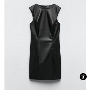 ZARA FAUX LEATHER DRESS